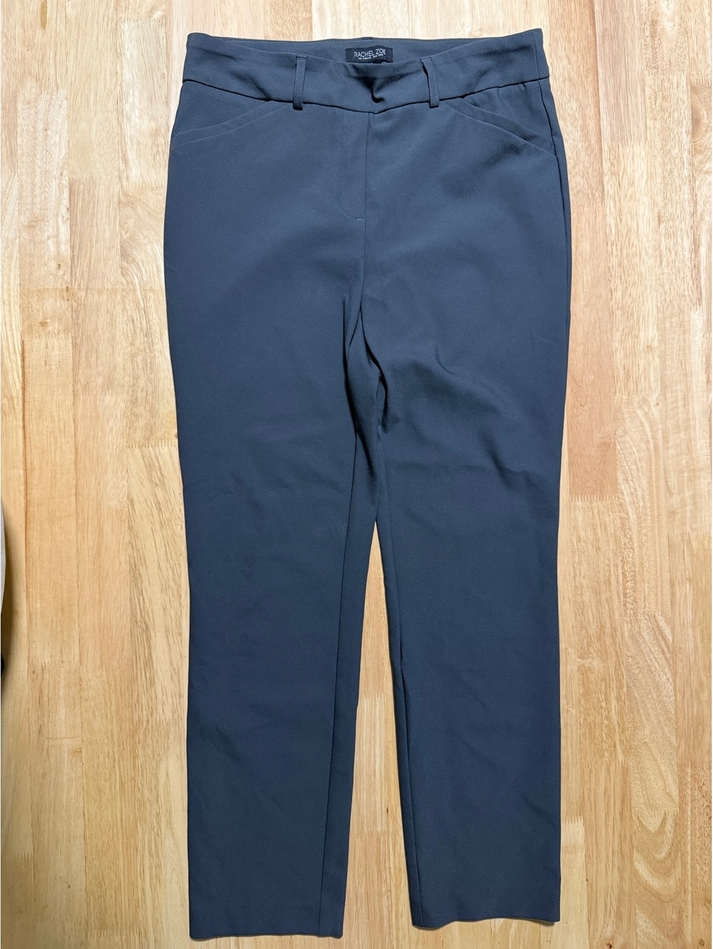Rachel Zoe Women’s Size 8 Gray Pull-On Straight Leg Dress Pants Trousers